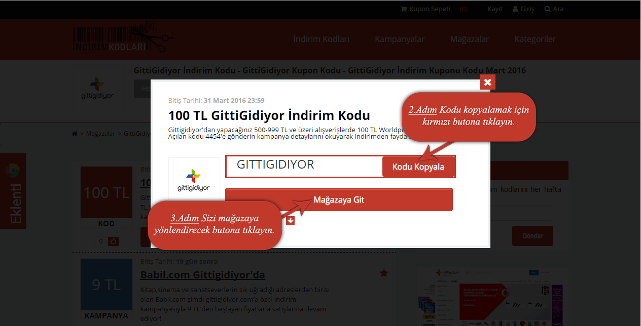 gittigidiyor kupon kodu