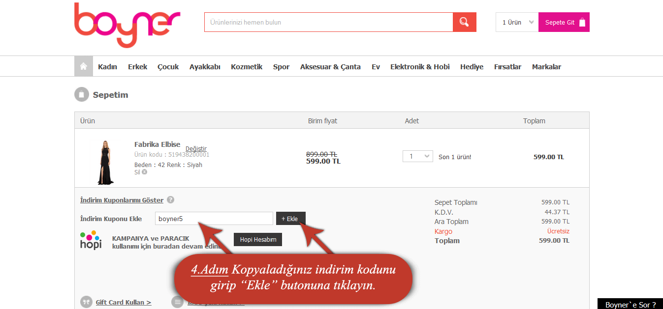 boyner indirim kuponu