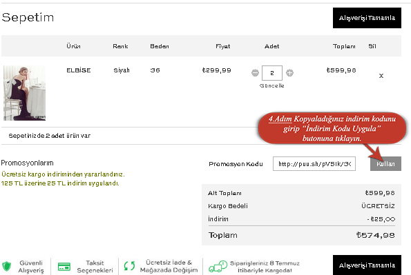 koton indirim kodu nasıl kullanılır