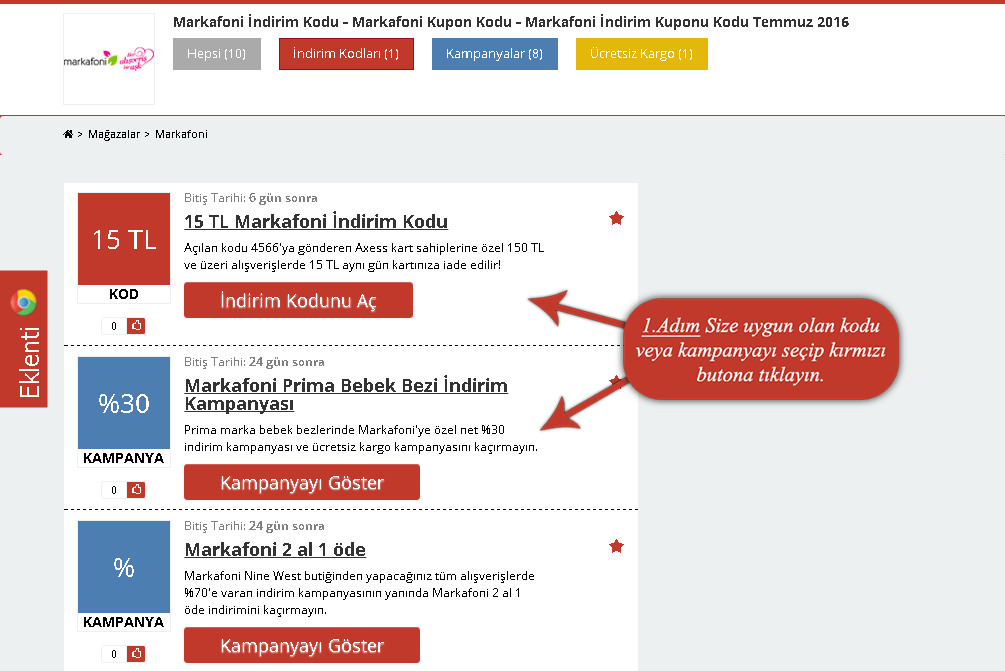 markafoni indirim kodu